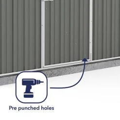 Absco Space Saver 7'5 X 5' Pent Roof Outdoor Metal Garden Storage Shed - 4 Colours Available 17 Absco Space Saver 7'5 X 5' Pent Roof Outdoor Metal Garden Storage Shed - 4 Colours Available -PlantHub Shop ESDXL20MET100 300dpi 5