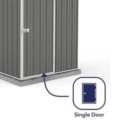 Absco Space Saver 5' X 5' Pent Roof Outdoor Metal Garden Storage Shed - 4 Colours Available -PlantHub Shop ESDXL20MET106 3