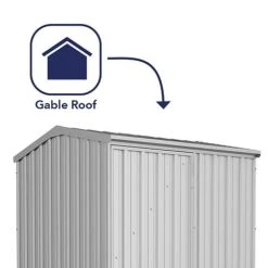 Absco Premier 5' X 5' Reverse Apex Roof Outdoor Metal Garden Storage Shed - 2 Colours Available 15 Absco Premier 5' X 5' Reverse Apex Roof Outdoor Metal Garden Storage Shed - 2 Colours Available -PlantHub Shop ESDXL20MET113 2
