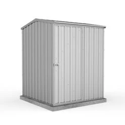 Absco Premier 5' X 5' Reverse Apex Roof Outdoor Metal Garden Storage Shed - 2 Colours Available