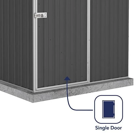 Absco Premier 5' X 5' Reverse Apex Roof Outdoor Metal Garden Storage Shed - 2 Colours Available 7 Absco Premier 5' X 5' Reverse Apex Roof Outdoor Metal Garden Storage Shed - 2 Colours Available - Image 5