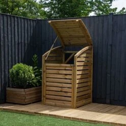 Pressure Treated 3' X 3' Bin Storage Unit -PlantHub Shop ESDXL21PT02420300dpi 5