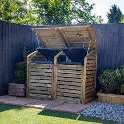 Pressure Treated 5' X 3' Bin Storage Unit -PlantHub Shop ESDXL21PT02520300 dpi 2061