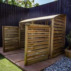 Pressure Treated 5' X 3' Bin Storage Unit -PlantHub Shop ESDXL21PT02520300 dpi 2074