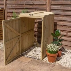 Premium Pressure Treated 2' X 3' Bin Storage Unit -PlantHub Shop ESDXL21PT030 1