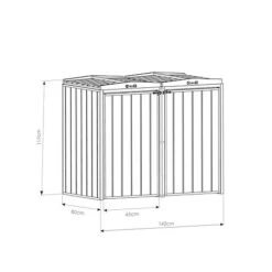 Premium Double Bin Store -PlantHub Shop ESDXL21PT031 double bin store spec image 02 2