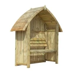 Waltons Wooden Arch Top Garden Pressure Treated Arbour Seat -PlantHub Shop ESDXL21PT035 006