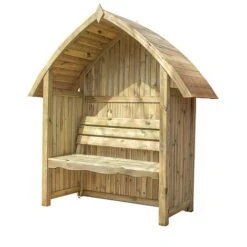 Waltons Wooden Arch Top Garden Pressure Treated Arbour Seat -PlantHub Shop ESDXL21PT035 007