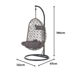 SunTime Antigua Rattan Hanging Pod And Egg Chair 10 SunTime Antigua Rattan Hanging Pod And Egg Chair -PlantHub Shop Egg20chair20sizes