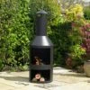 Log Burner Chimenea With Integrated Log Store -PlantHub Shop FPIT3 120copy
