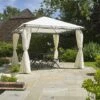 Aphrodite Heavy Duty Garden Gazebo With Side Curtains 2.7m