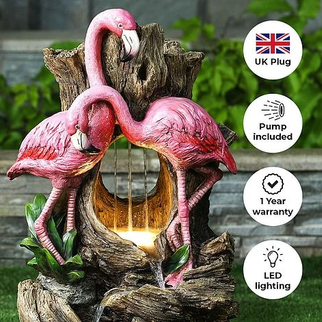 Flamingo LED Garden Water Feature 6 Flamingo LED Garden Water Feature - Image 4