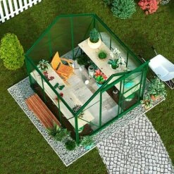 Garden Grow Traditional Greenhouse 6.2 X 6.2 X 6.6ft - Green 14 Garden Grow Traditional Greenhouse 6.2 X 6.2 X 6.6ft - Green -PlantHub Shop G0467 4