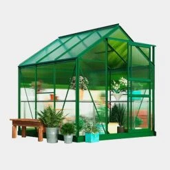 Garden Grow Traditional Greenhouse 6.2 X 6.2 X 6.6ft - Green 17 Garden Grow Traditional Greenhouse 6.2 X 6.2 X 6.6ft - Green -PlantHub Shop G0467 7