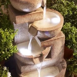 4 Tier Laguna Cascade Water Feature With Light 16 4 Tier Laguna Cascade Water Feature With Light -PlantHub Shop G1415 4 Tier Luguna cascade Water 5