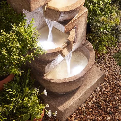 4 Tier Laguna Cascade Water Feature With Light 7 4 Tier Laguna Cascade Water Feature With Light - Image 5
