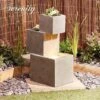 Serenity Cascade Water Feature With Planters -PlantHub Shop G2748 1
