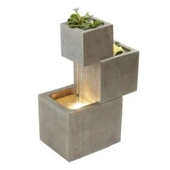 Serenity Cascade Water Feature With Planters -PlantHub Shop G2748 10