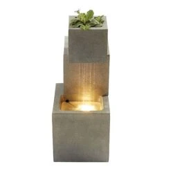 Serenity Cascade Water Feature With Planters -PlantHub Shop G2748 8