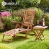 Garden Life Acacia Folding Steamer Deck Chair 1 Garden Life Acacia Folding Steamer Deck Chair -PlantHub Shop G2858 Acacia Steamer Chair With Table LS1 logo