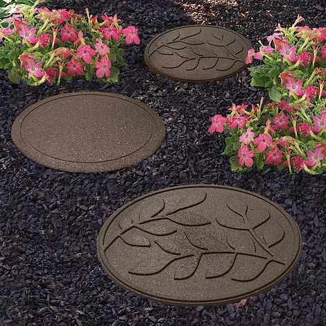 Reversible Eco-Friendly Stepping Stone Leaves - Earth 3 Reversible Eco-Friendly Stepping Stone Leaves - Earth