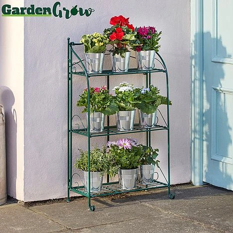 Three-tier Highbury Folding Metal Plant Stand 3 Three-tier Highbury Folding Metal Plant Stand