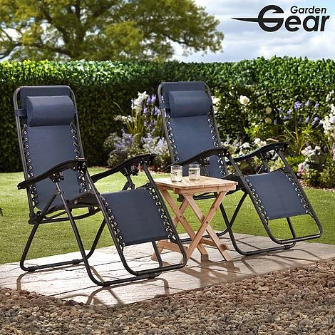 Garden Gear Zero Gravity Chair - Navy 6 Garden Gear Zero Gravity Chair - Navy - Image 4
