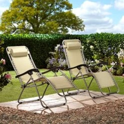 Garden Gear Zero Gravity Chair - Stone -PlantHub Shop G3727 ls2