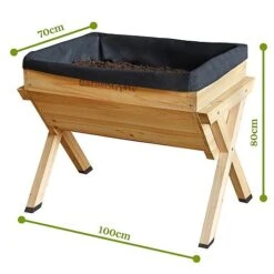 Garden Grow Large Wooden Planter -PlantHub Shop G385920Annotated20image