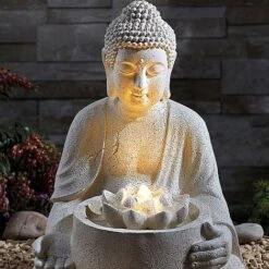 Serenity Serene Buddha Water Feature -PlantHub Shop G3864 3