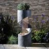 Serenity Spiral Rainfall Water Feature With Planter -PlantHub Shop G3885 2