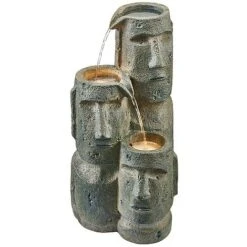 Serenity Easter Island Head Cascade Water Feature -PlantHub Shop G3890 6