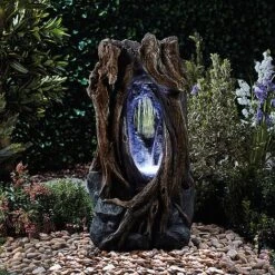 Serenity Hollow Tree Trunk Waterfall Water Feature -PlantHub Shop G3946 2