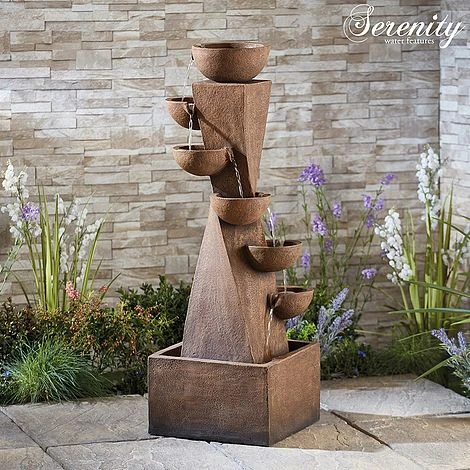 Serenity 6-Tier Bowl Tower Water Feature 4 Serenity 6-Tier Bowl Tower Water Feature - Image 2