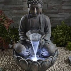 Serenity Bronze Sitting Buddha Water Feature -PlantHub Shop G3958202000x200020LS203