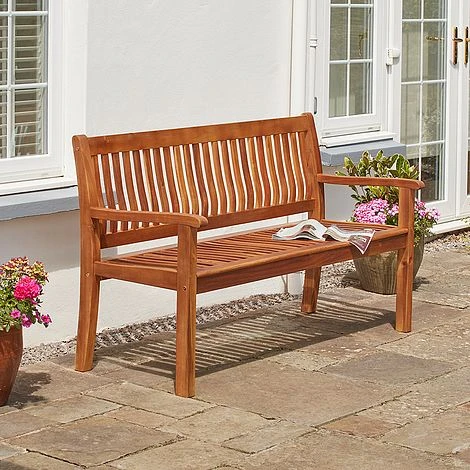 Garden Gear Acacia 3-Seater Garden Bench 5 Garden Gear Acacia 3-Seater Garden Bench - Image 3