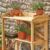 Garden Grow Wooden Two-Tier Potting Bench -PlantHub Shop G4105 3