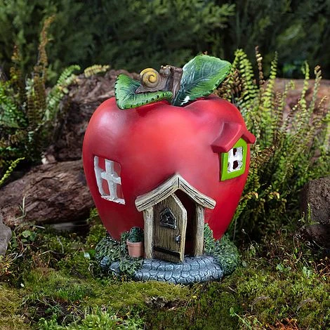 Garden Gear Solar LED Apple Fairy House 4 Garden Gear Solar LED Apple Fairy House - Image 2