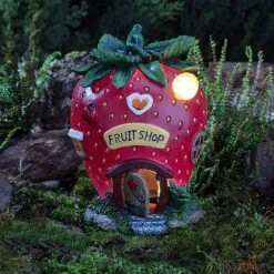 Garden Gear Solar LED Strawberry Fairy House 7 Garden Gear Solar LED Strawberry Fairy House -PlantHub Shop G4106 41