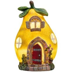 Garden Gear Solar LED Pear Fairy House -PlantHub Shop G4106 81