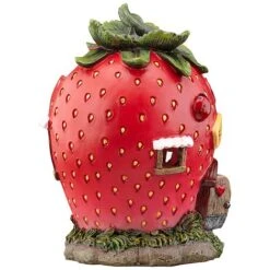 Garden Gear Solar LED Strawberry Fairy House 9 Garden Gear Solar LED Strawberry Fairy House -PlantHub Shop G4106 91