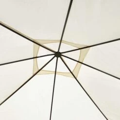 Garden Gear 3x3m Metal Gazebo With Cream Roof And Curtains 18 Garden Gear 3x3m Metal Gazebo With Cream Roof And Curtains -PlantHub Shop G4161 7