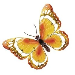 Garden Gear Metal And Glass Butterfly Wall Art - Yellow -PlantHub Shop G4358202202000x20001