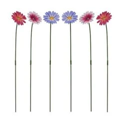 Garden Gear Metal Daisy Stake Set Of Six -PlantHub Shop G4516 METAL DAISY FLOWERS CO1