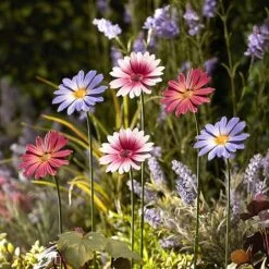 Garden Gear Metal Daisy Stake Set Of Six -PlantHub Shop G451620METAL20DAISY20FLOWER20620SET PURPLE20LS201