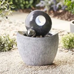 Serenity Contemporary 53cm Stone-effect Water Feature