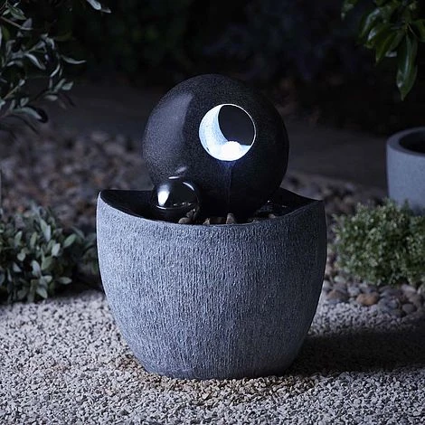 Serenity Contemporary 53cm Stone-effect Water Feature 6 Serenity Contemporary 53cm Stone-effect Water Feature - Image 4