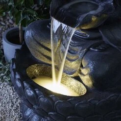Serenity Extra Large Buddha On A Lotus Flower Water Feature -PlantHub Shop G475520XL20SITTING20BUDDHA2015