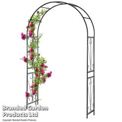 Garden Gear 2.2M Metal Garden Arch -PlantHub Shop GARD ARCHSWIRL T47919