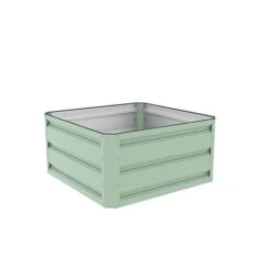 Metal Raised Garden Bed - Light Green 11 Metal Raised Garden Bed - Light Green -PlantHub Shop GB A cut